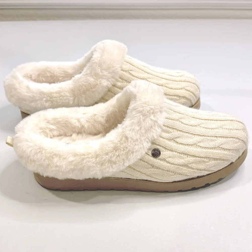 Bobs From Skechers Keepsakes Ice Angel Cream Indoor/Outdoor Slip-ons. - Picture 1 of 5